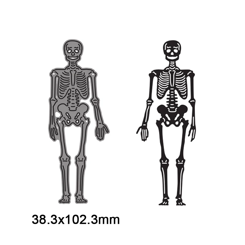 Череп Хэллоуин Скелет металлические Вырубные штампы для сделай сам Скрапбукинг