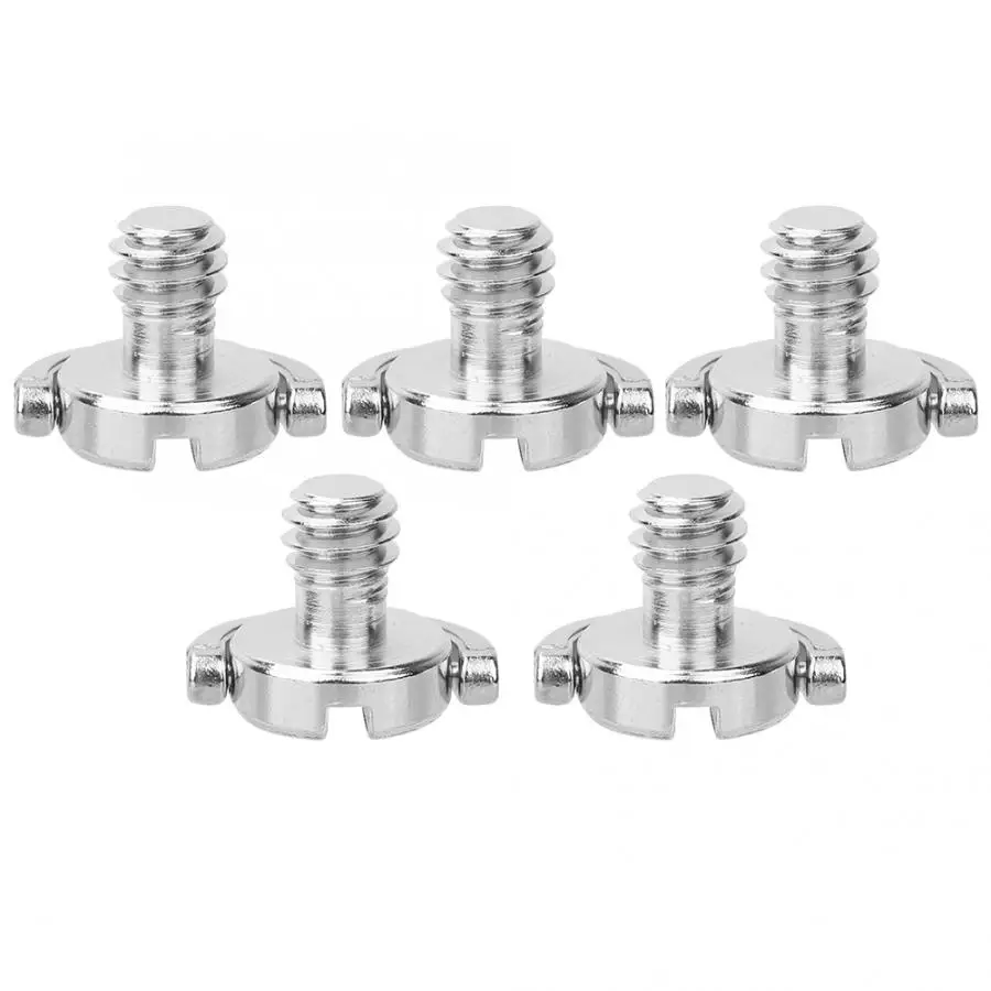 Quick release 5 шт. 1/4 дюйма складной с пружинным кольцом адаптера 1/4 Камера винт шаровая Головка для штатива-трипода штатива-монопода с пластиной быстрого Камера пластина