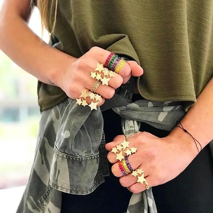 Новое поступление золотистый цвет синий Радужный белый прозрачный фианит нежная