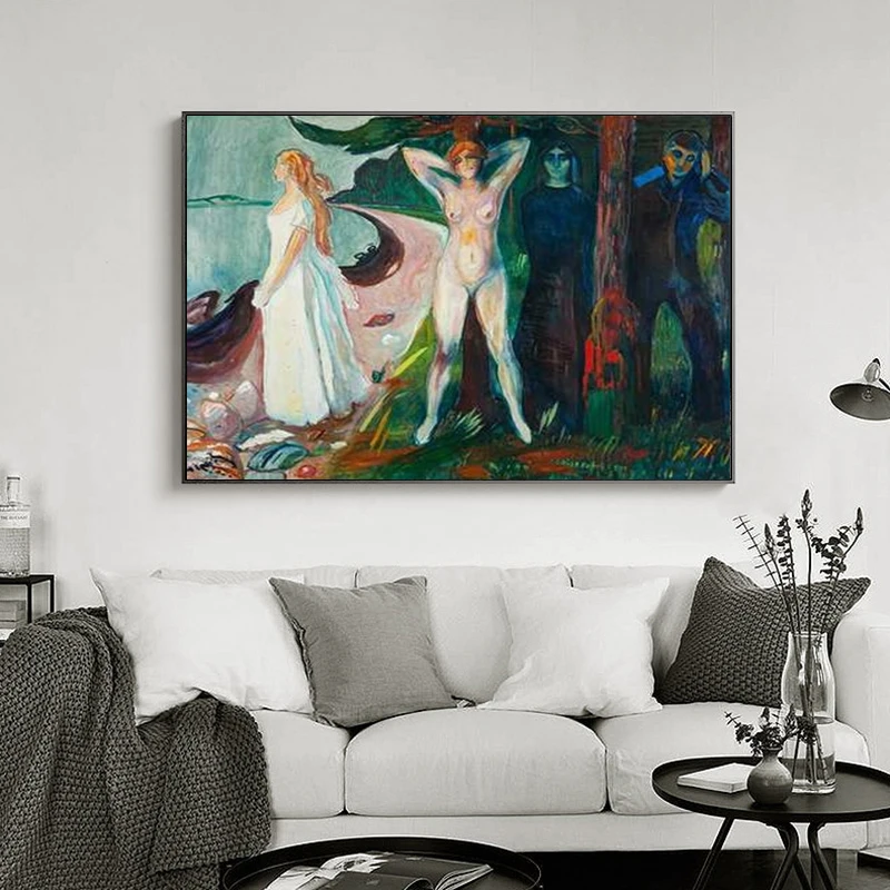 Современная картина Эдвард мунч кричащая Картина на холсте Постер печатные