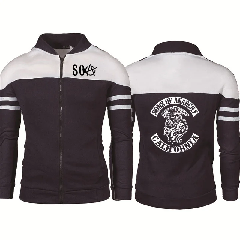 Куртка мужская с капюшоном хлопковая шерстяная толстовка пуловер на молнии