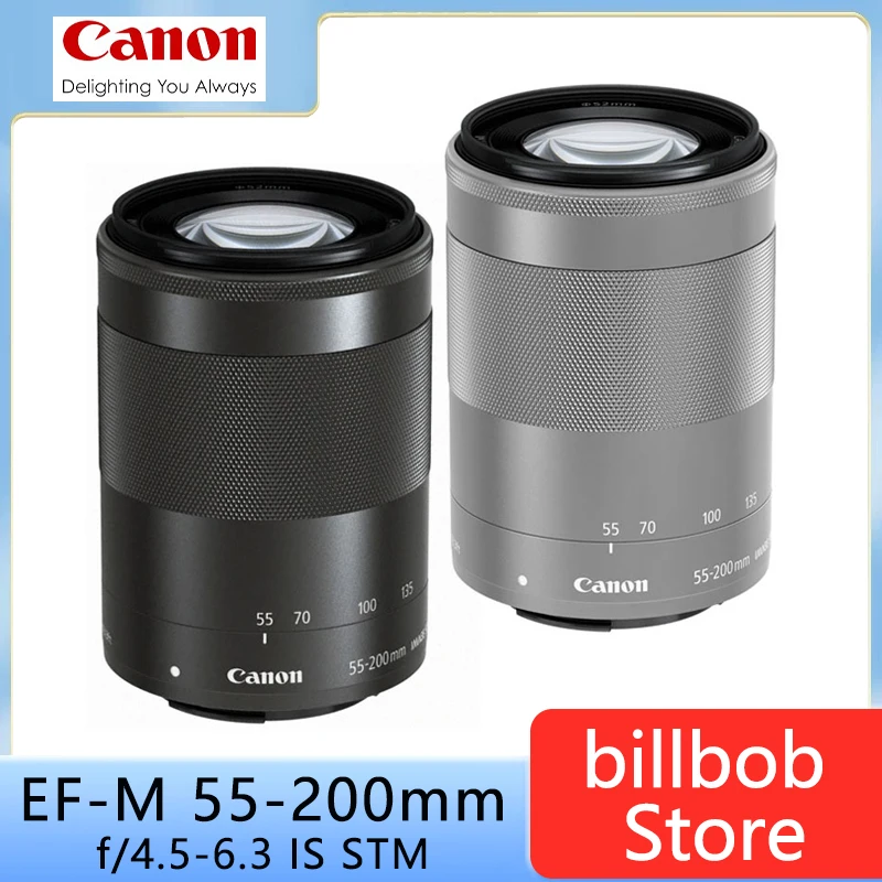 Canon EF-M 55-200 мм f/3 5-6 3 IS STM объектив микро одиночный для камеры M M2 M3 M5 M6 M50 M100 M200