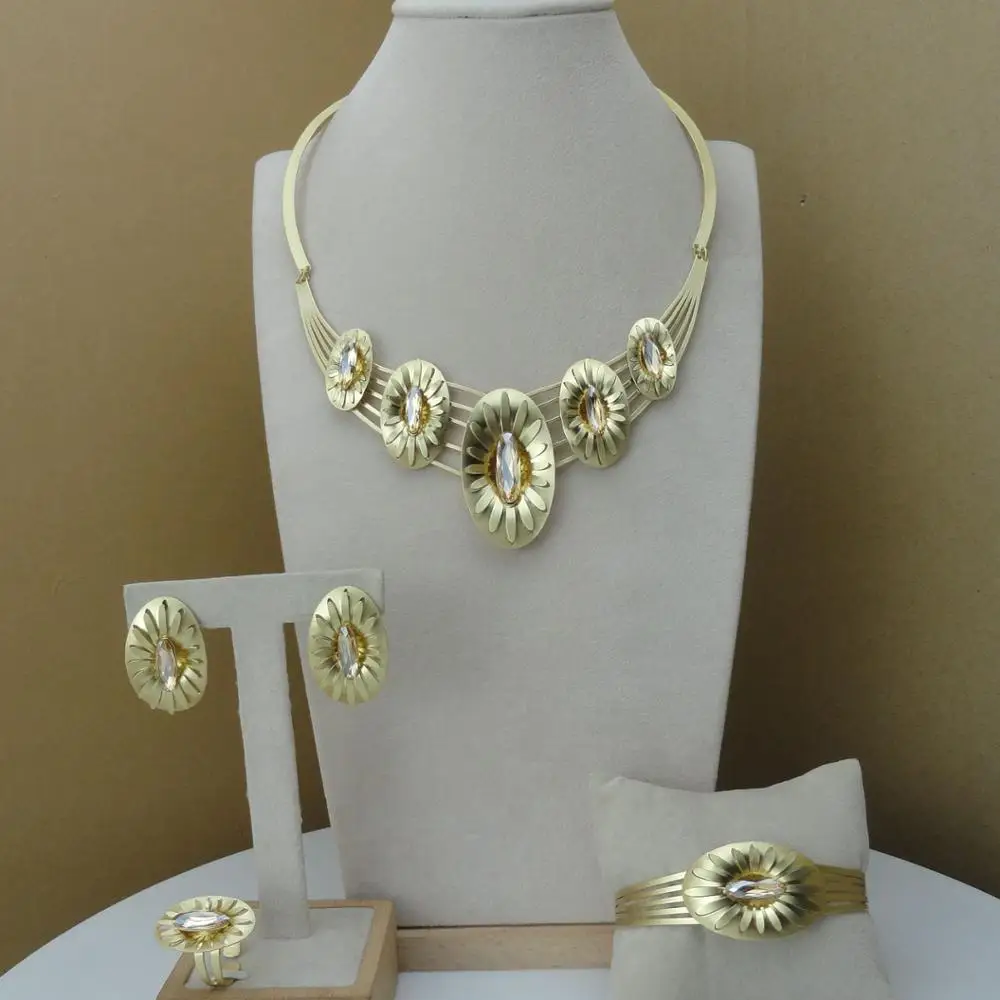 Ювелирные наборы Yuminglai из золота с искусственными драгоценными камнями