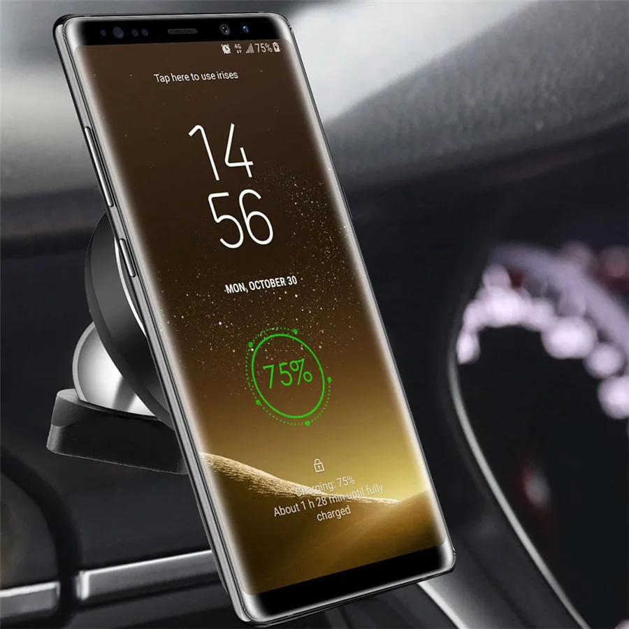 Магнитное автомобильное Qi Беспроводное зарядное устройство для iPhone 8 X XR XS для samsung s10 9 8 7 xiaomi Мобильный телефон быстрое зарядное устройство зарядная док-станция