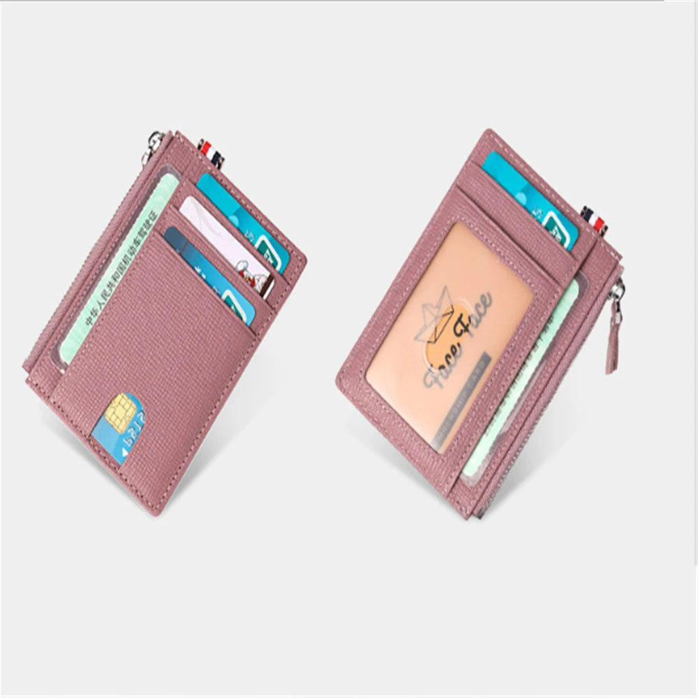

Credit Id Card Holder Men Women Business Cardholder Cash Card Pocket Case Passes Creditcard Holder Card Package PU Leather Box