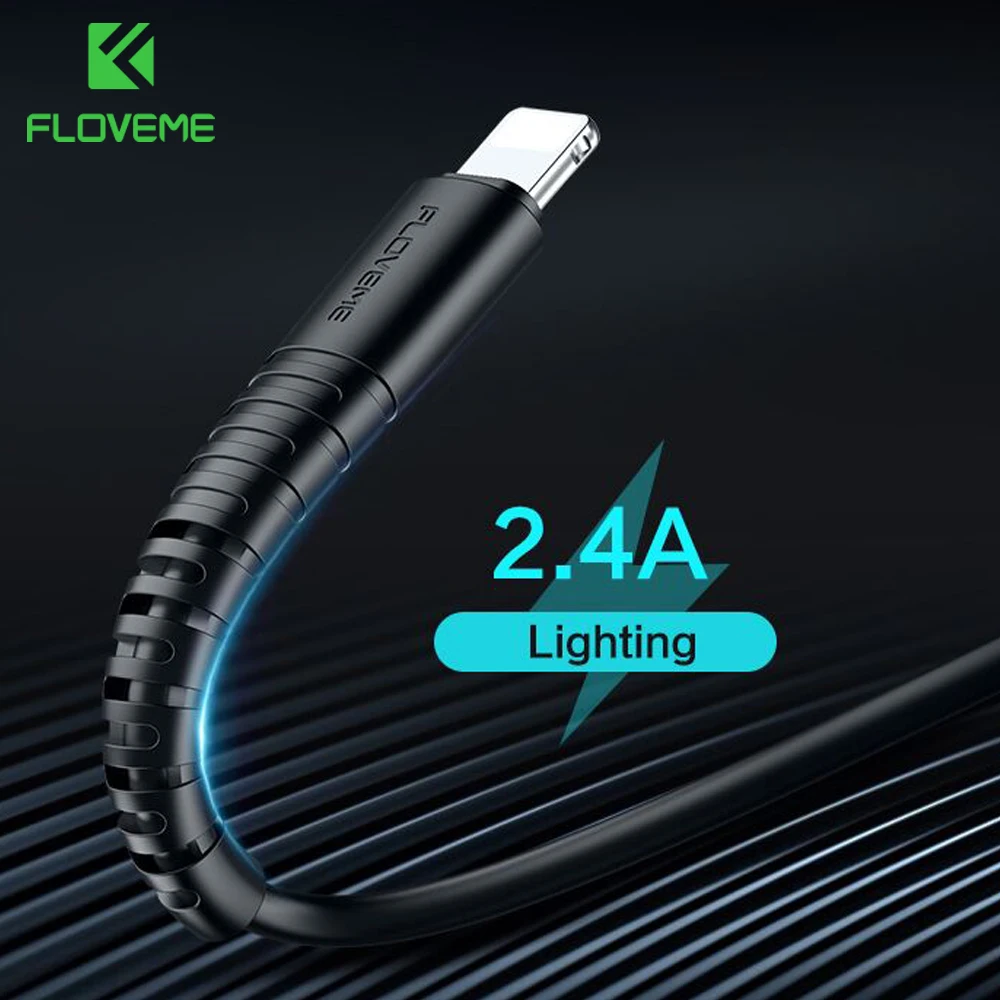 Floveздравствуйте Me Hi Tensile USB кабель для Apple iPhone Xs XR X 8 7 6 6s Plus 5S SE зарядный зарядного