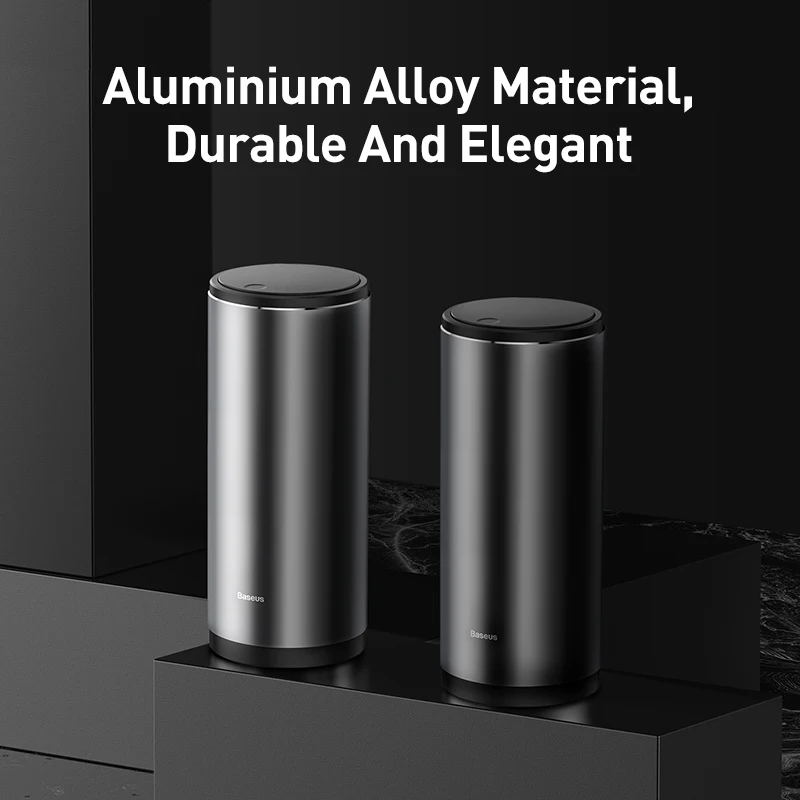 

Baseus Alloy Car Trash Can Auto Organizer Storage Bag Car Garbage Bin Ashtray Dust Case Holder Auto Accessories