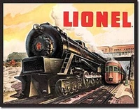 ningfei lionel train 5200 railroad retro vintage look ad poster wall art decor metal tin sign 8x12in decorative sign