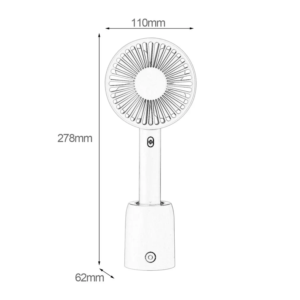 

Battery Operated Rechargeable Handheld Mini Fan Home Office Electric Rotation Personal Air Conditioning Fan Cooler Fan Gift