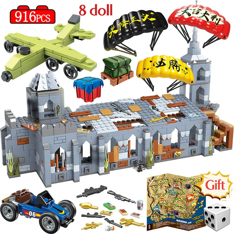 916 шт. Детский конструктор Боевая Часовня|Блочные конструкторы| |