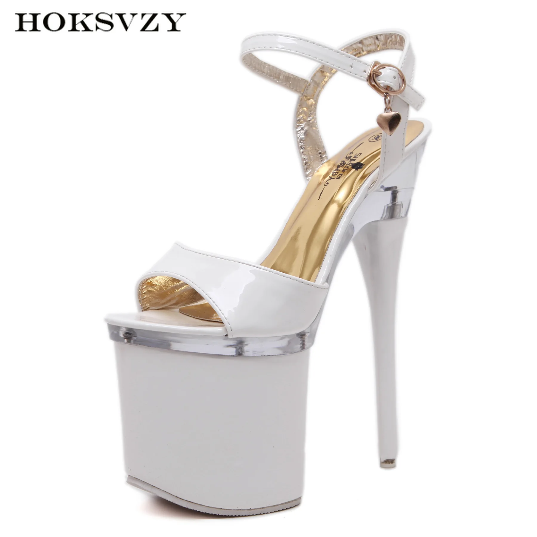 Женские вечерние босоножки HOKSVZY на очень высоком каблуке и платформе с открытым