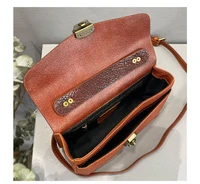 PNDME vintage luxury genuine leather womens small handbag fashion casual natural cowhide daily party shoulder messenger bag