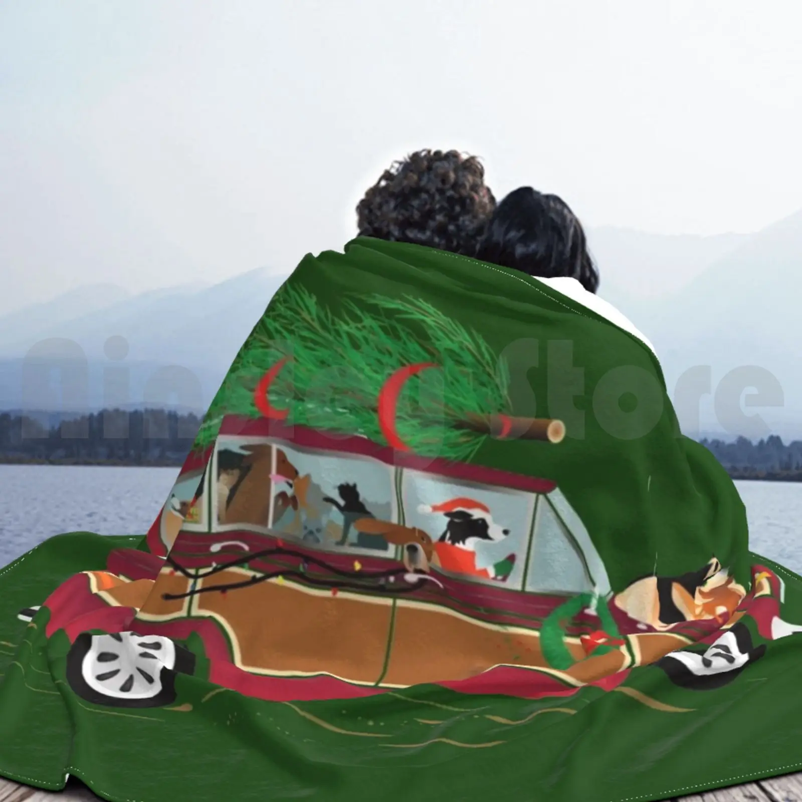 Рождественское одеяло для собак дивана кровати путешествий собаки щенка Canine