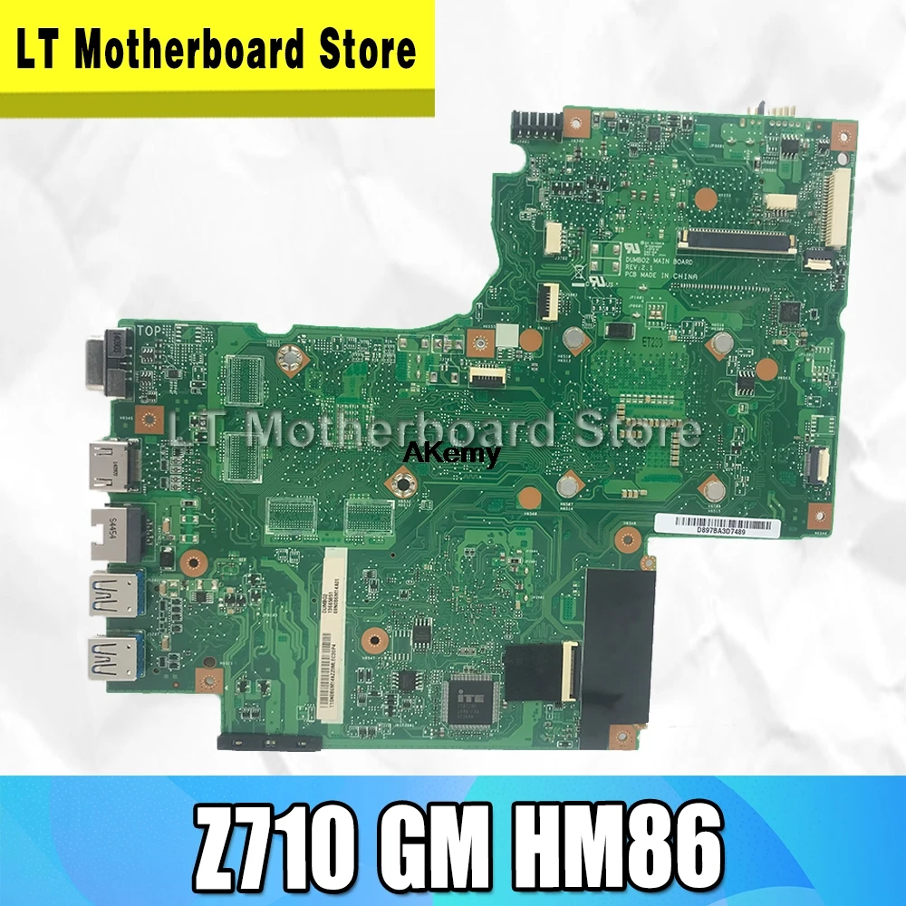 Akemy DUMBO2 основная плата для For Lenovo ideapad Z710 материнская ноутбука 17 3 дюймов HM86 UMA DDR3L