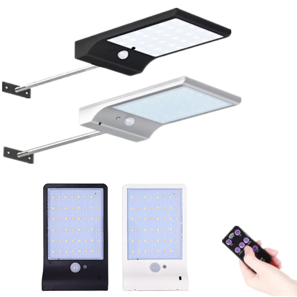 48 светодиодов Солнечный свет датчик движения цвет регулируемый три режима