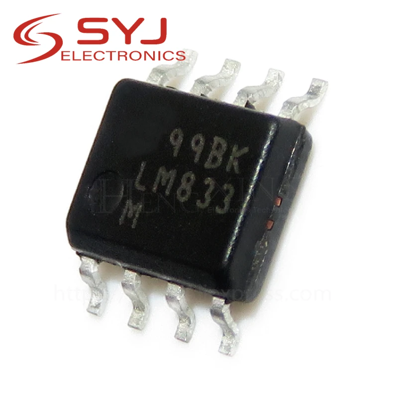 

10pcs/lot LM833M LM833MX LM833 SOP-8 In Stock