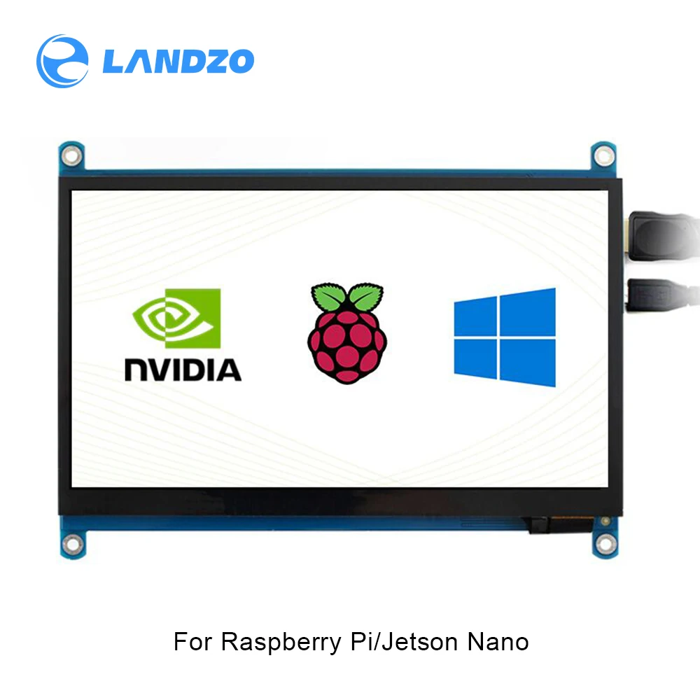 Raspberry Pi 4B 7-дюймовый ЖК-Дисплей HDMI 1024x600 IPS емкостный сенсорный экран с разрешением