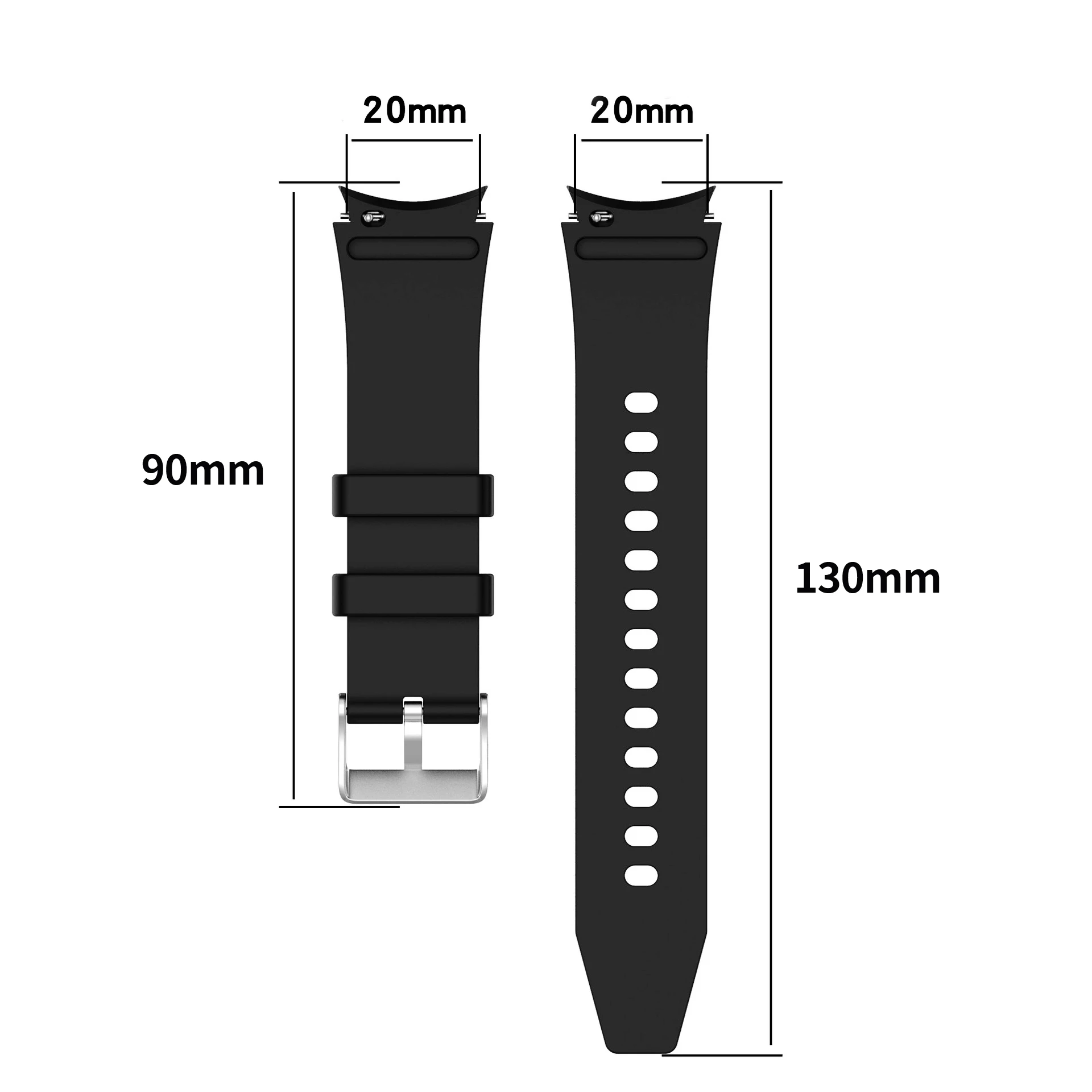 Original Silicone Band for Samsung Galaxy Watch4 Classic 46mm42mm Silicone Strap for Galaxy Watch 4/5 44mm 40mm 20mm Sport Strap