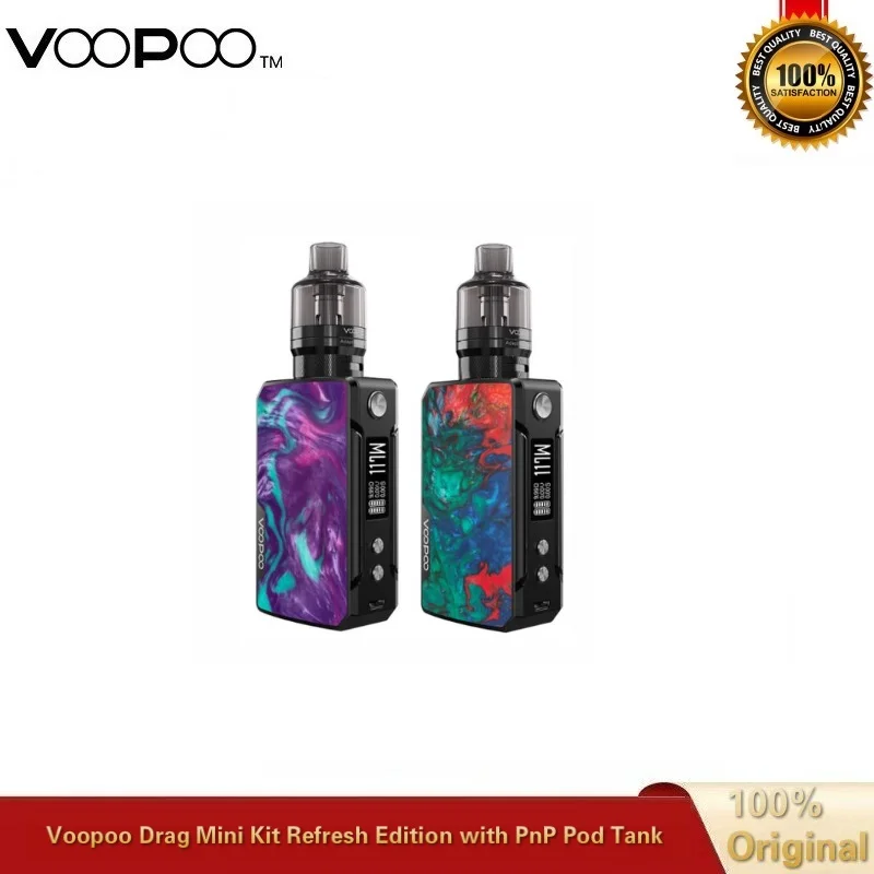 Voopoo DRAG MINI Kit Refresh Edition 117W Vape 4400mah Battery with 4.5ML PnP Tank VM5 & VM6 Coil Vaporizer VS Drag X 2 | Электроника