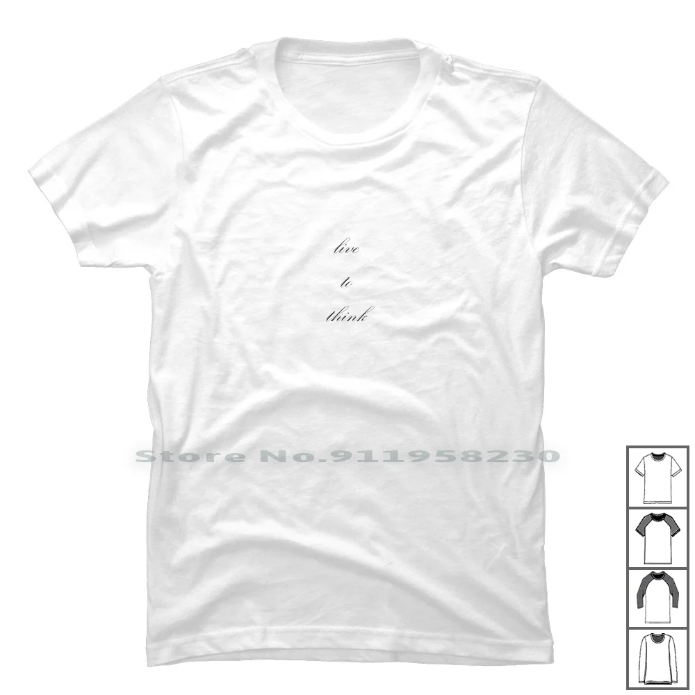 

Футболка Live To Think 100% хлопок Think Thin Live Liv Ink To Hi