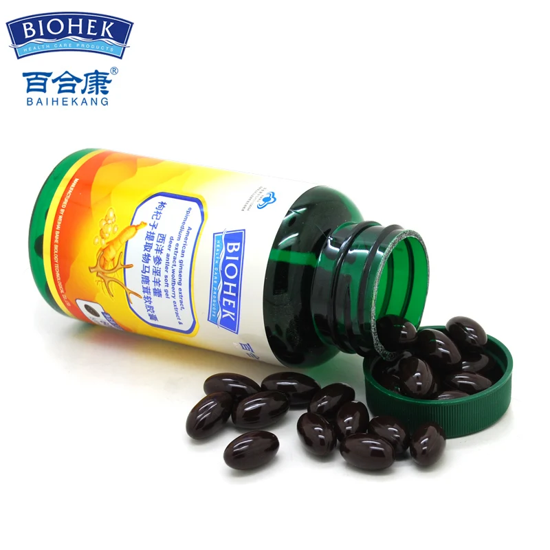 

Lily censy ginseng epimedium fructus lycii extract horse antler soft capsule