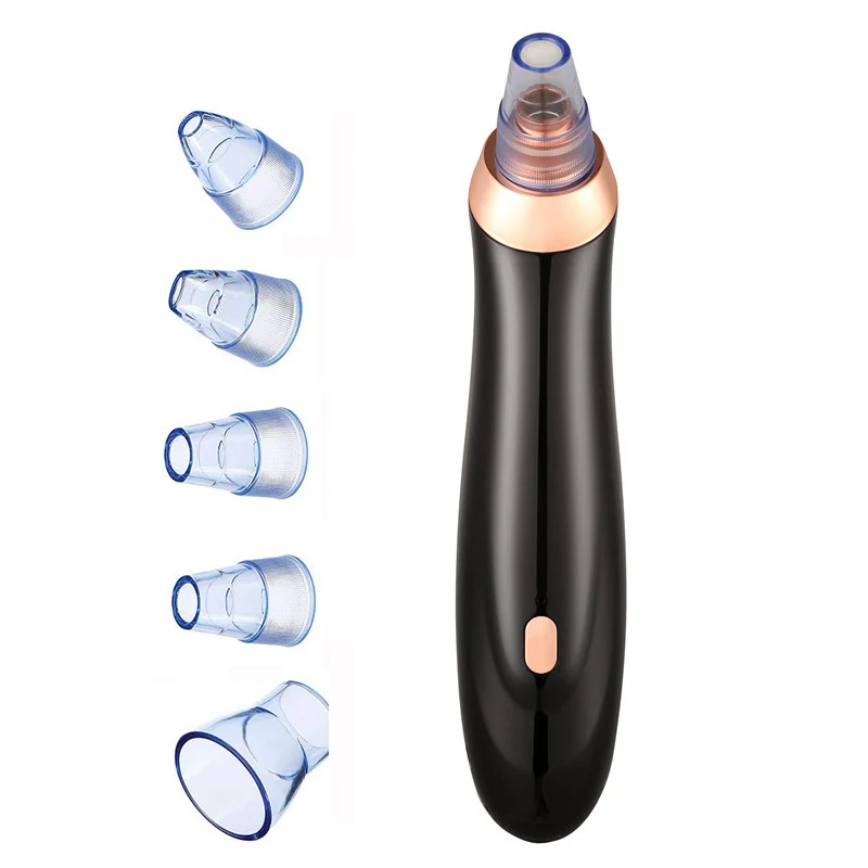 Black Blackhead Remover Skin Care Tool Face for Deep Pore Acne Pimple Vacuum Suction Facial Diamond Beauty Tool Dropshipping Discounte - Цвет: Black