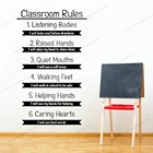 Clarssroom правила школьная классный Декор студентов виниловые наклейки на стены Стикеры исследование регулирования Наклейки на стены класса правило виниловые обои фрески CX1041