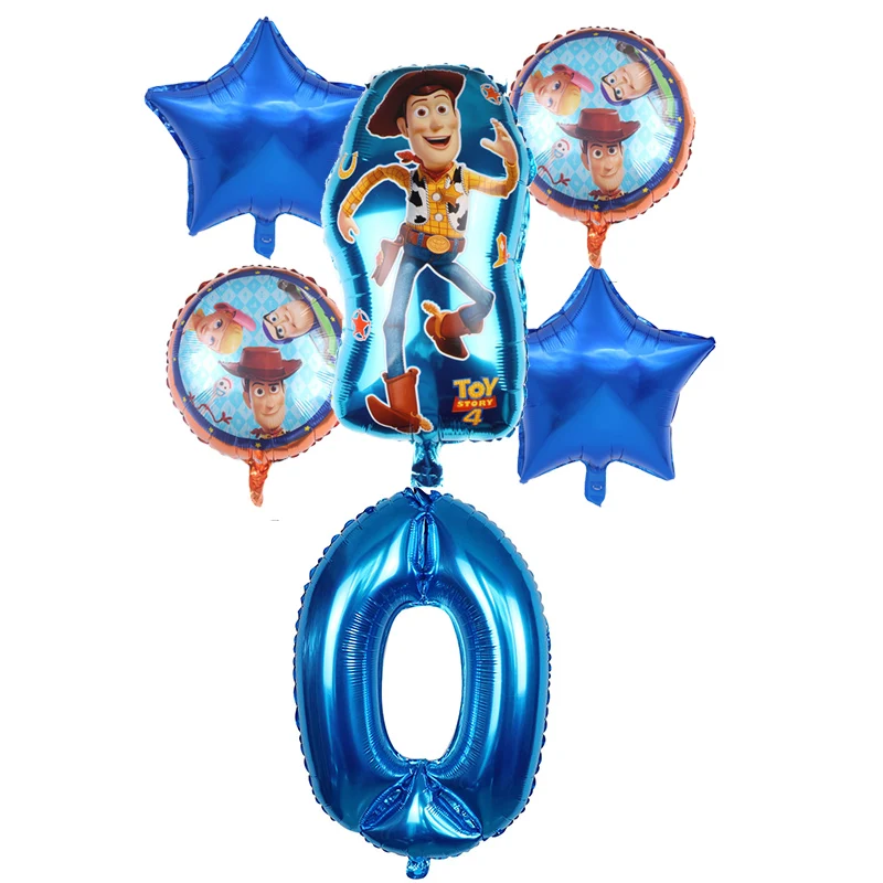 1 комплект Globos мультфильма История игрушек 4 древесные с рисунком Базза Лайтера