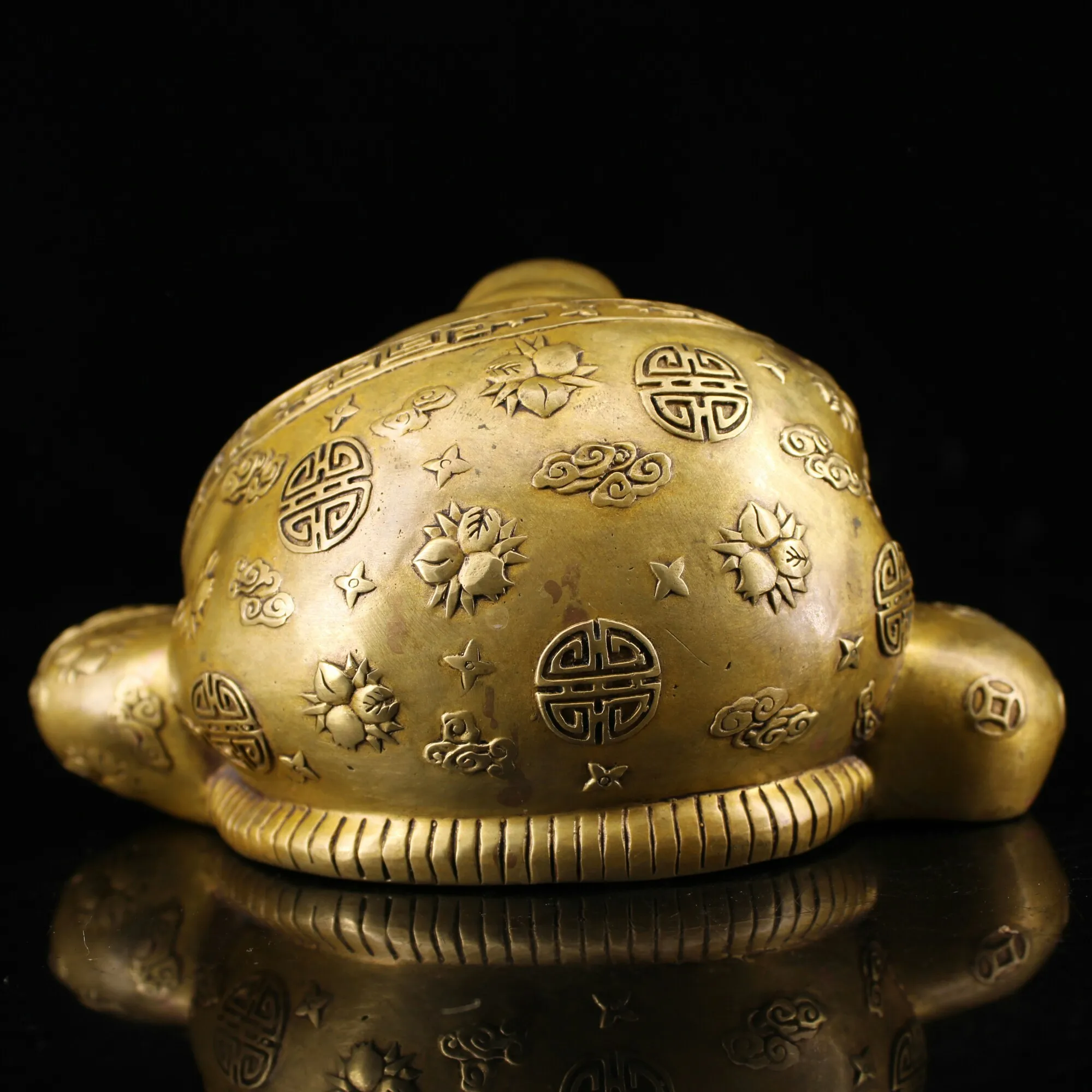 

wedding decoration Collection of old all-copper inlaid gemstone Maitreya Buddha hand-made inlaid gemstone Maitreya statue