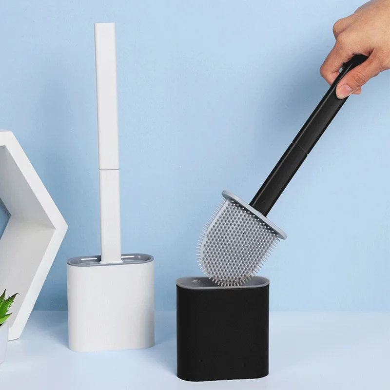 

Silicone Bristle Golf Toilet Brush Drying Holder for Bathroom Storage and Organization Bathroom Cleaning Tool WC Accessories