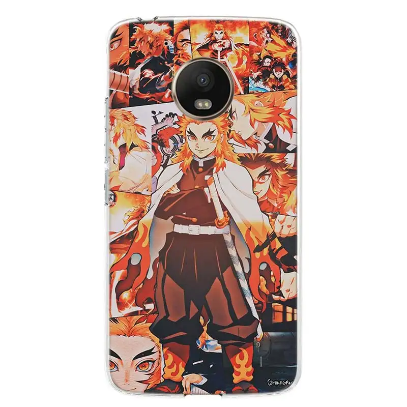 anime kimetsu no yaiba demon slayer phone case for motoralo moto g9 g8 g7 g6 g5 e6 e5 e4 plus power play one macro action cover free global shipping