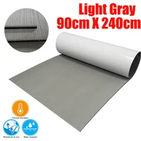 EVA Faux Boat Decking Sheet Marine Flooring Carpet With Adhesive Solid Color Light Grey Non Slip Mat Yacht Boats Accessories