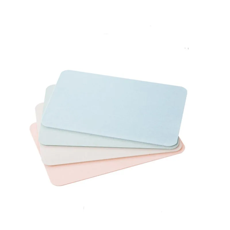 35*45 см натуральный диатомовых грязи Впитывающий Коврик для ног Нескользящая