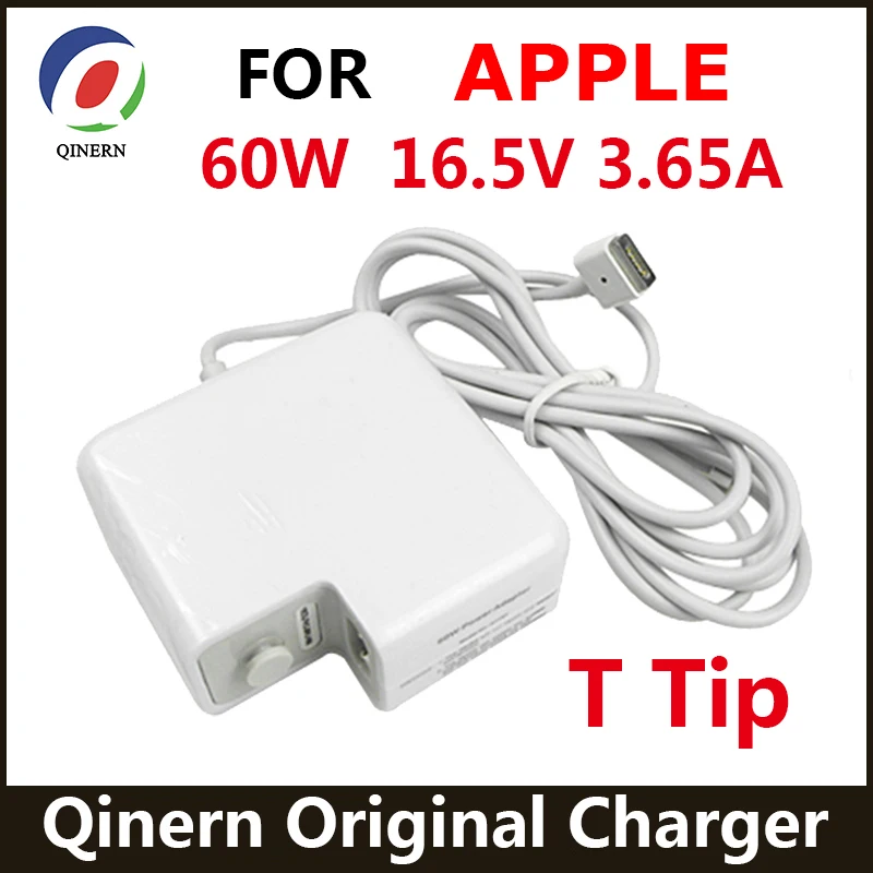 

Original Charger 60W 16.5V 3.65A Adapter Magnet T Tip AC DC Laptop For Apple Macbook Pro 13'' Retina A1425 A1435 A1465 A1502