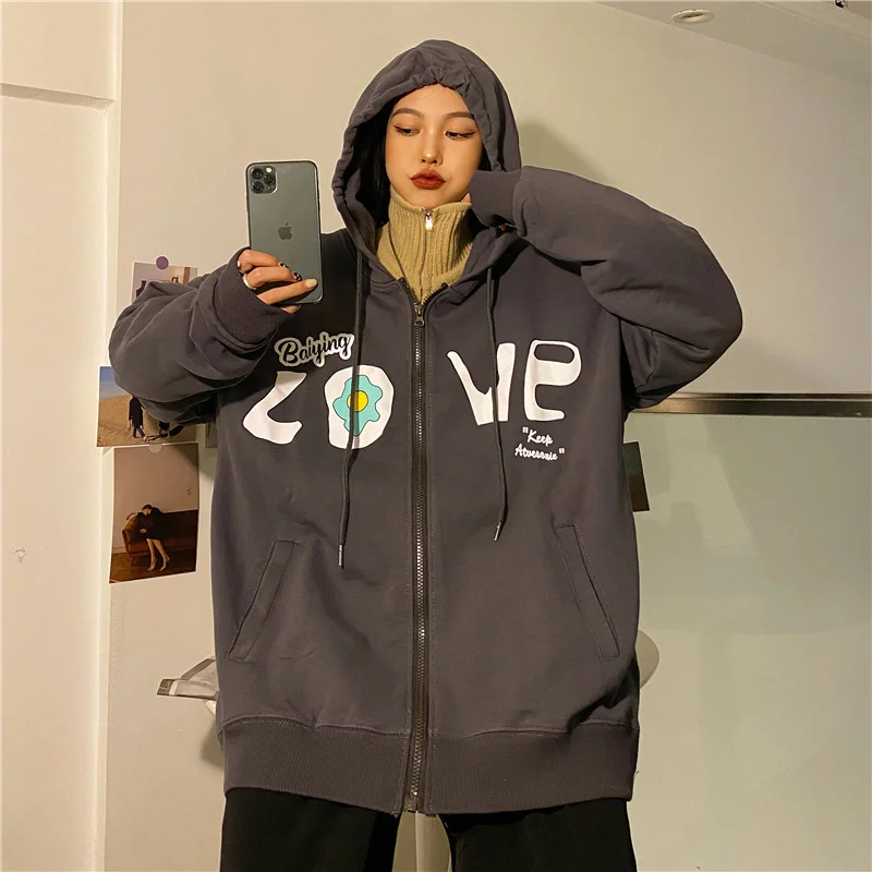 

Тонкий кардиган с молнией Real Shot в американском стиле на весну и осень