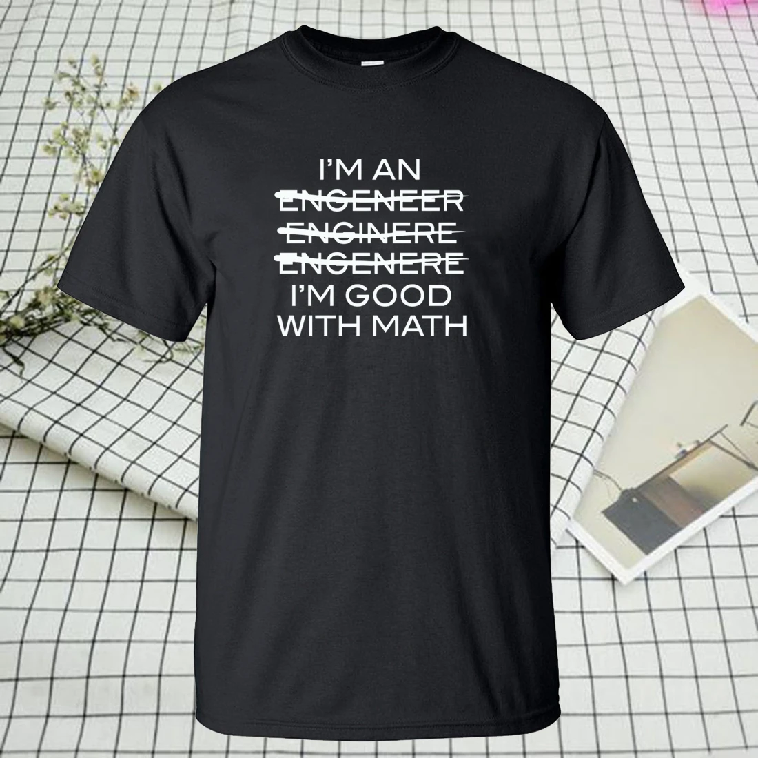 Для взрослых I'm An Engineer я хорош в математике забавная футболка 2020 100% хлопок Лидер