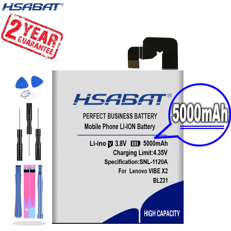 Новые поступления [HSABAT] 3500 мА/ч BL231 запасная батарея для Lenovo VIBE X2 X2-TO X2-CU S90T S90U |