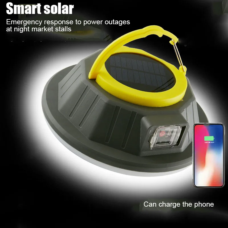 outdoor camping solar charging led lights outdoor mobile rechargeable emergency light rechargeable for mobile phone accessories free global shipping