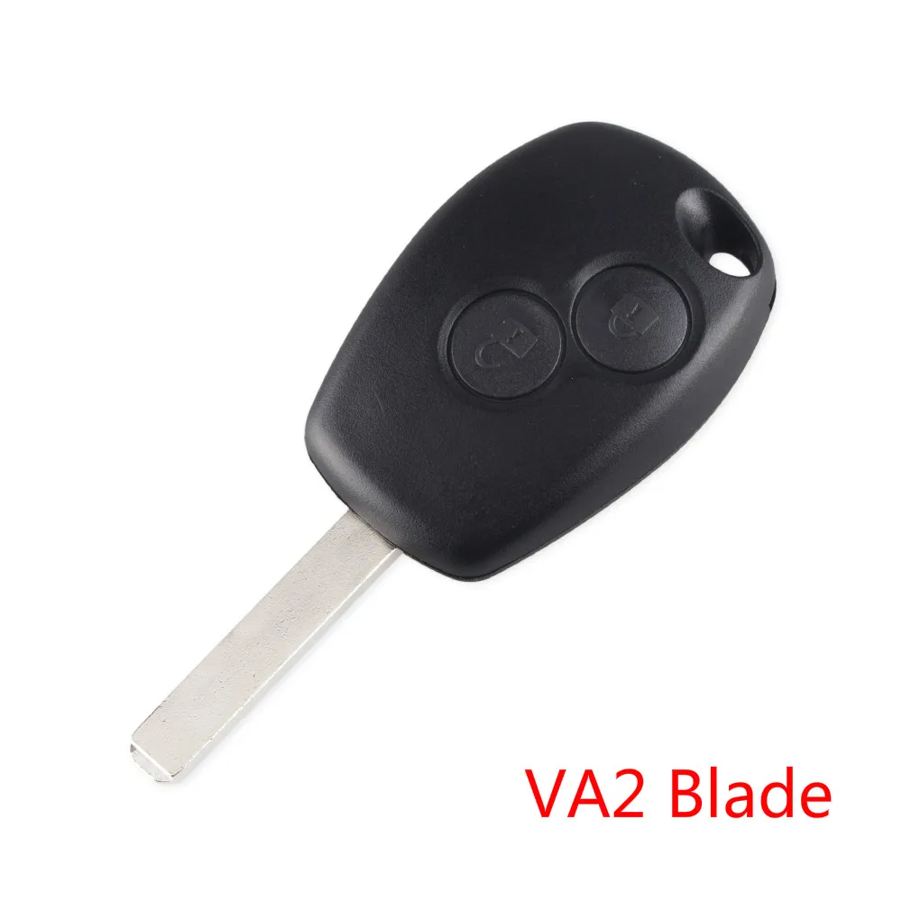 VA2 Blade KEYYOU 10X для Renault Duster Меган модус Клио модус Kangoo Logan Sandero для Nissan Almera 2 кнопки корпус автомобильного ключа дистанционного управления Fob - Цвет: VA2 Blade