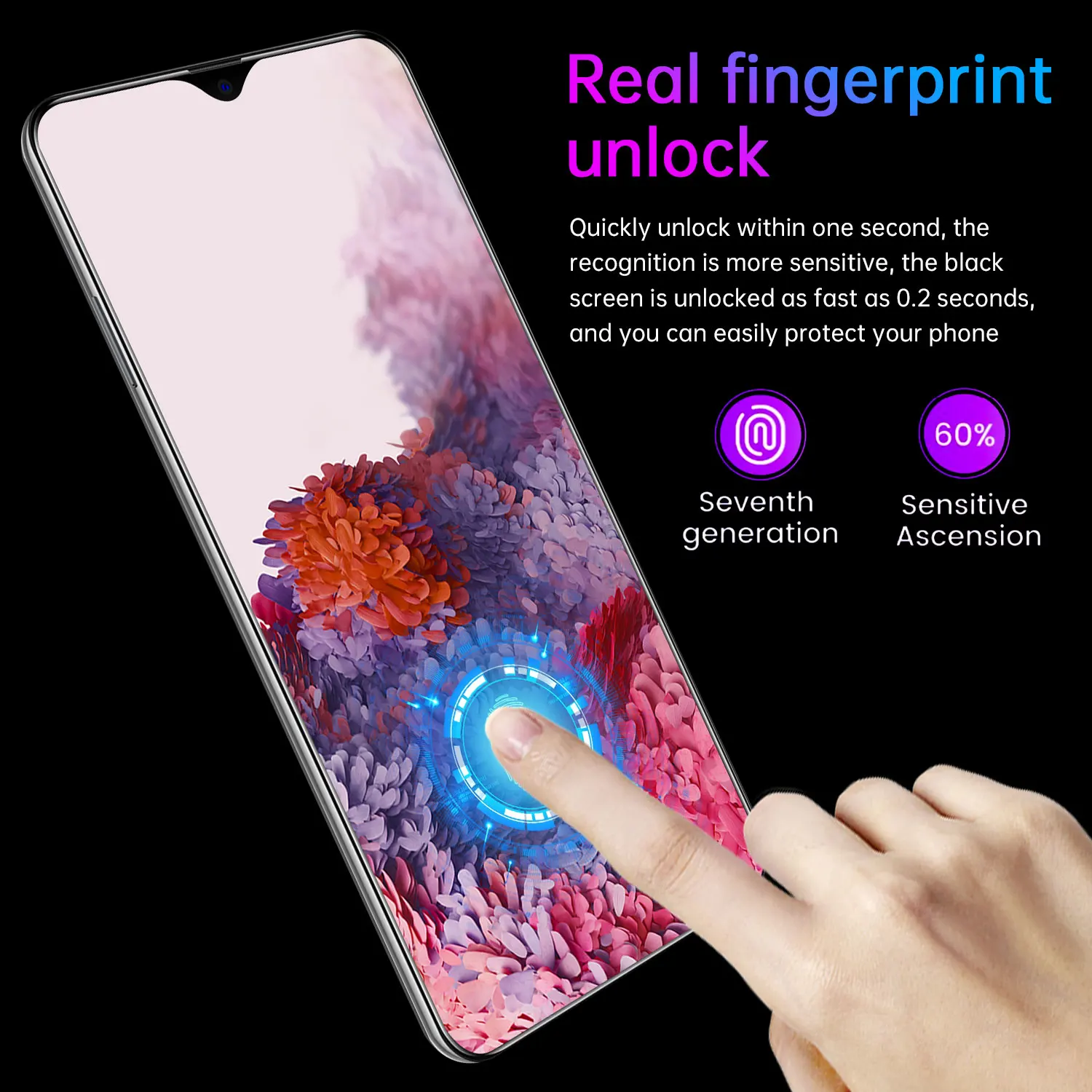 

S25U 6.3-inch Full-screen Smartphone Global Version 8G 256G Fingerprint Unlocks the Dual Card Standby Ultraben Phone 5G Network