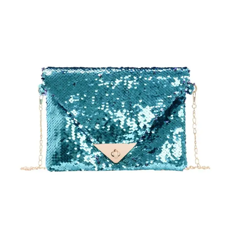 Женский вечерний клатч модная сумка через плечо с блестками Женская