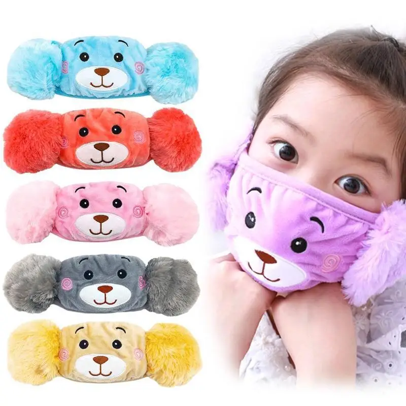 

New Cartoon Winter Warm Earmuffs For Girls Women Earmuff Wrap BoysSoft Ear Mask Ear Muff Band Winter Velvet Earlap Plus War G4U2