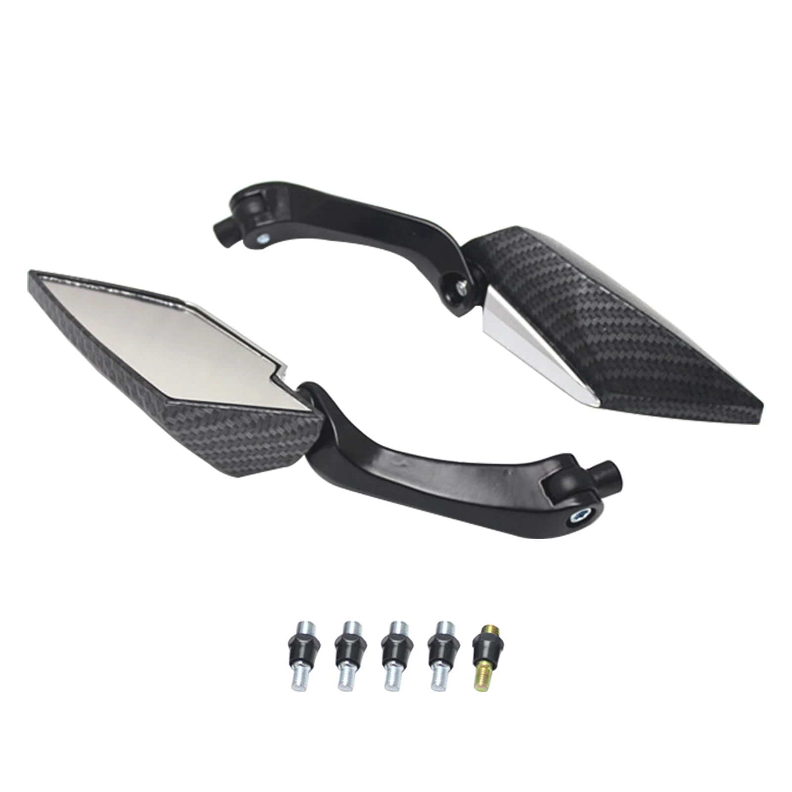 

1pair Outdoor Raod Replacement Part Automotive Aluminum Alloy Universal Travel Cruiser Driver Motorcycle Rear View Mirror Glass