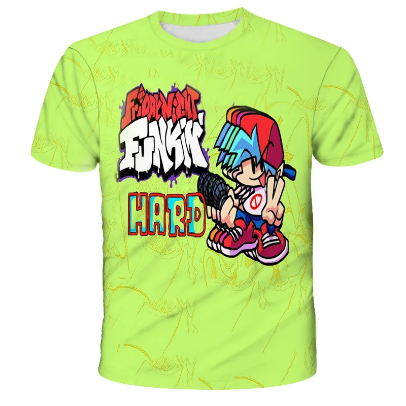 

Anime T Shirts Friday Night Funkin 3D Print Boy Girl Fashion T-Shirt Kids Boy Oversized Tshirts Girl Hip Hop Tops Tees Camiseta