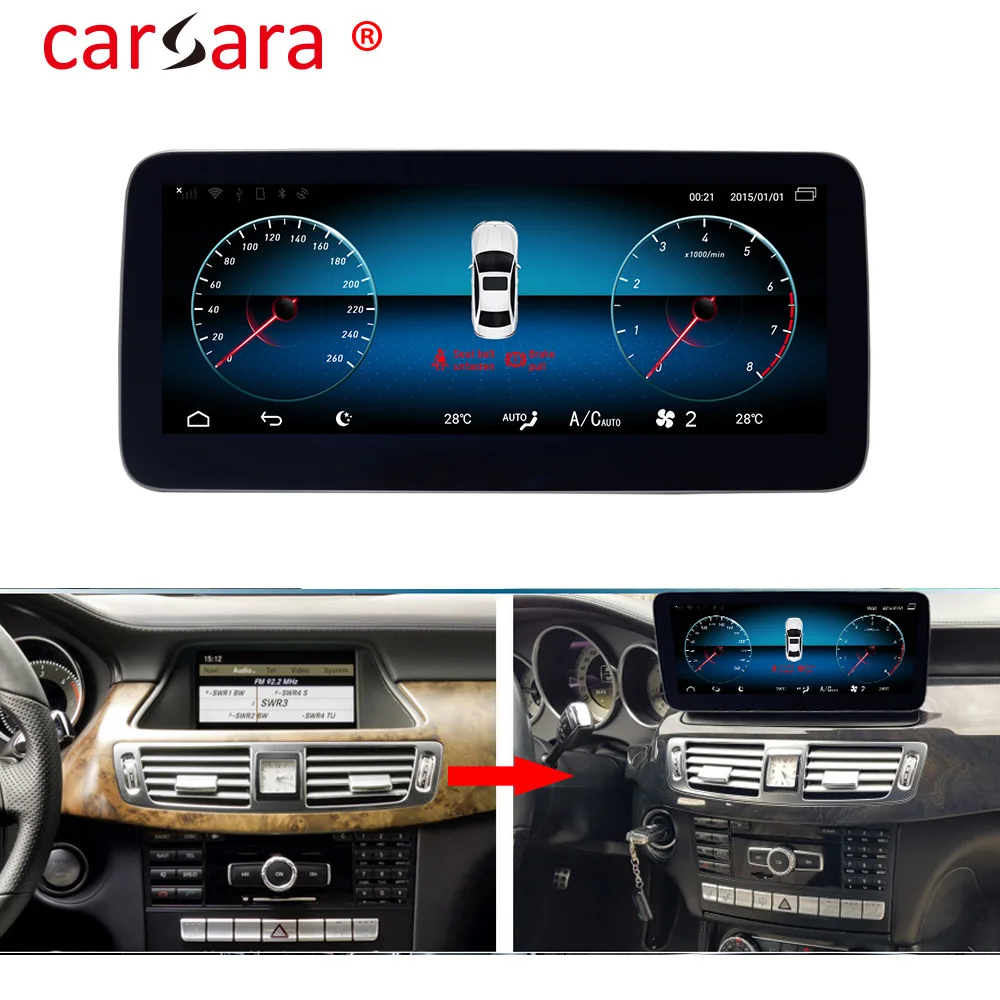 Carsara CLS class w218 android 9 0 мультимедийный плеер для Mercedes C218 GPS Обновление x218 монитор