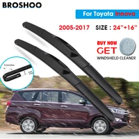 car wiper blade for toyota innova 2416 2005 2017 auto windscreen windshield wipers blades window wash fit u hook arms