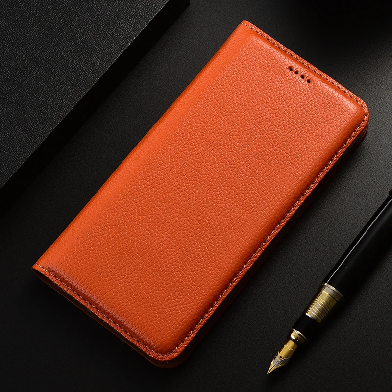 For Motorola Moto E5 Case Cover E3 E4 Back Litchi Genuine Flip Leather Cases Plus Wallet | Мобильные телефоны и