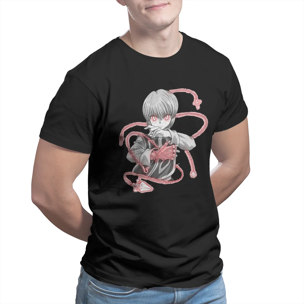 

Cool kurapika Japanese Anime T-shirt Fashion Wholesale Clothes Anime Cosplay Tops Tees 24246