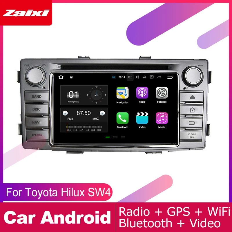 For Toyota Hilux SW4 2012 2013 2014 2015 Accessories Car Android Multimedia Player GPS Navigation Radio Stereo Video System 2din |