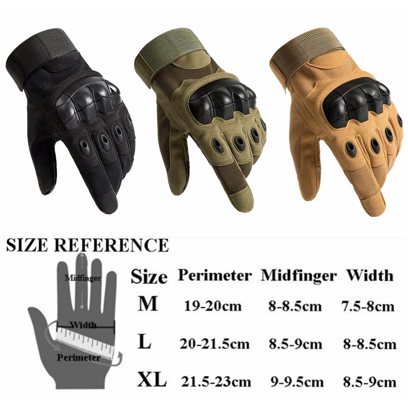 

Military Tactical Full Finger Men Gloves Touch Screen Paintball Airsoft Hard Knuckle Outdoor Climbing Riding Army Combat Gloves